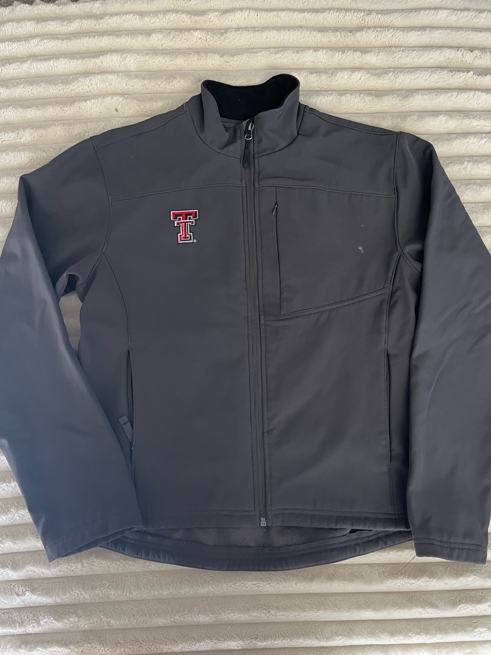 UN AVAILABLE Jacket with Embroidered Double T Logo